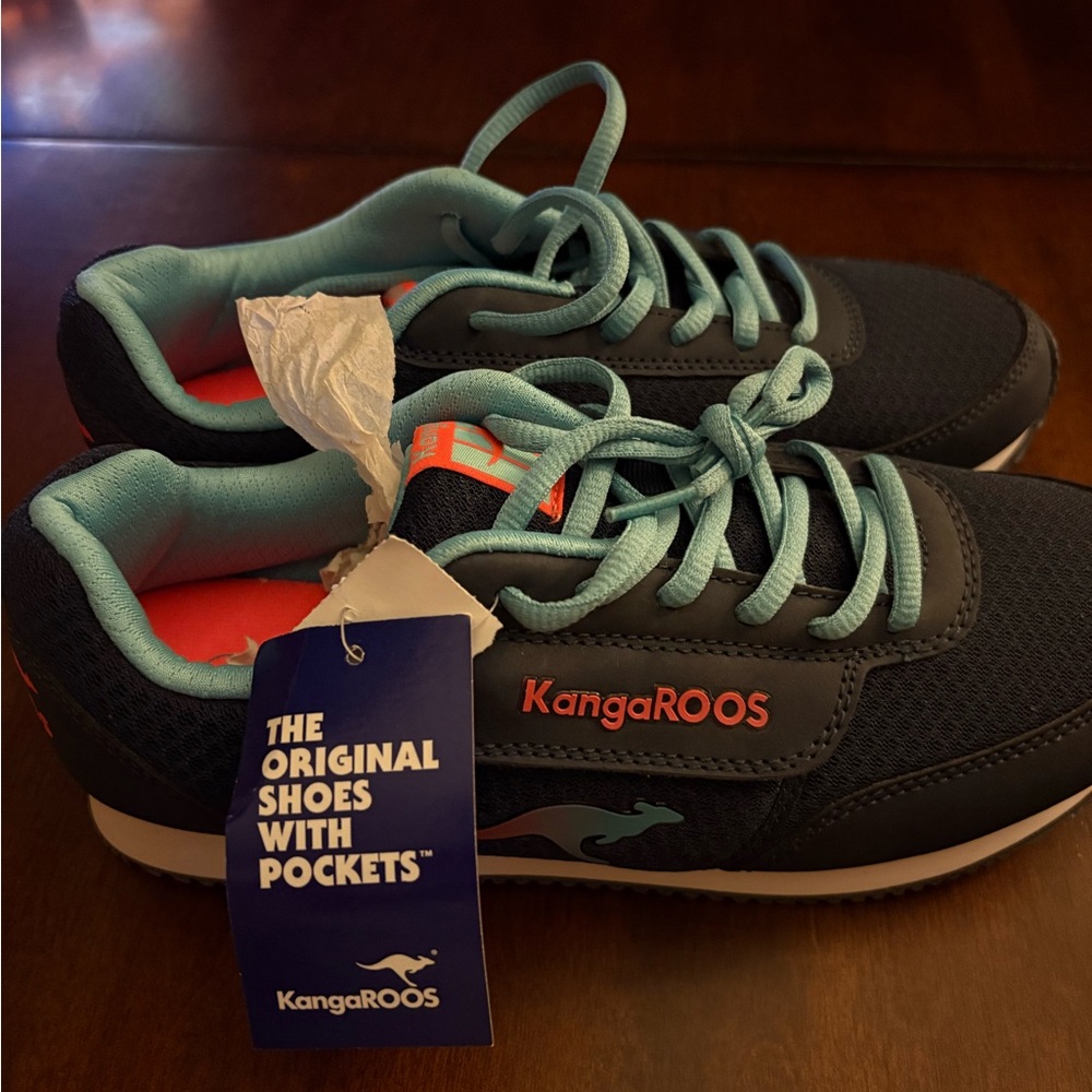 kangaROOS Blue Sneakers with Breathable Mesh and Cushioned Ankle